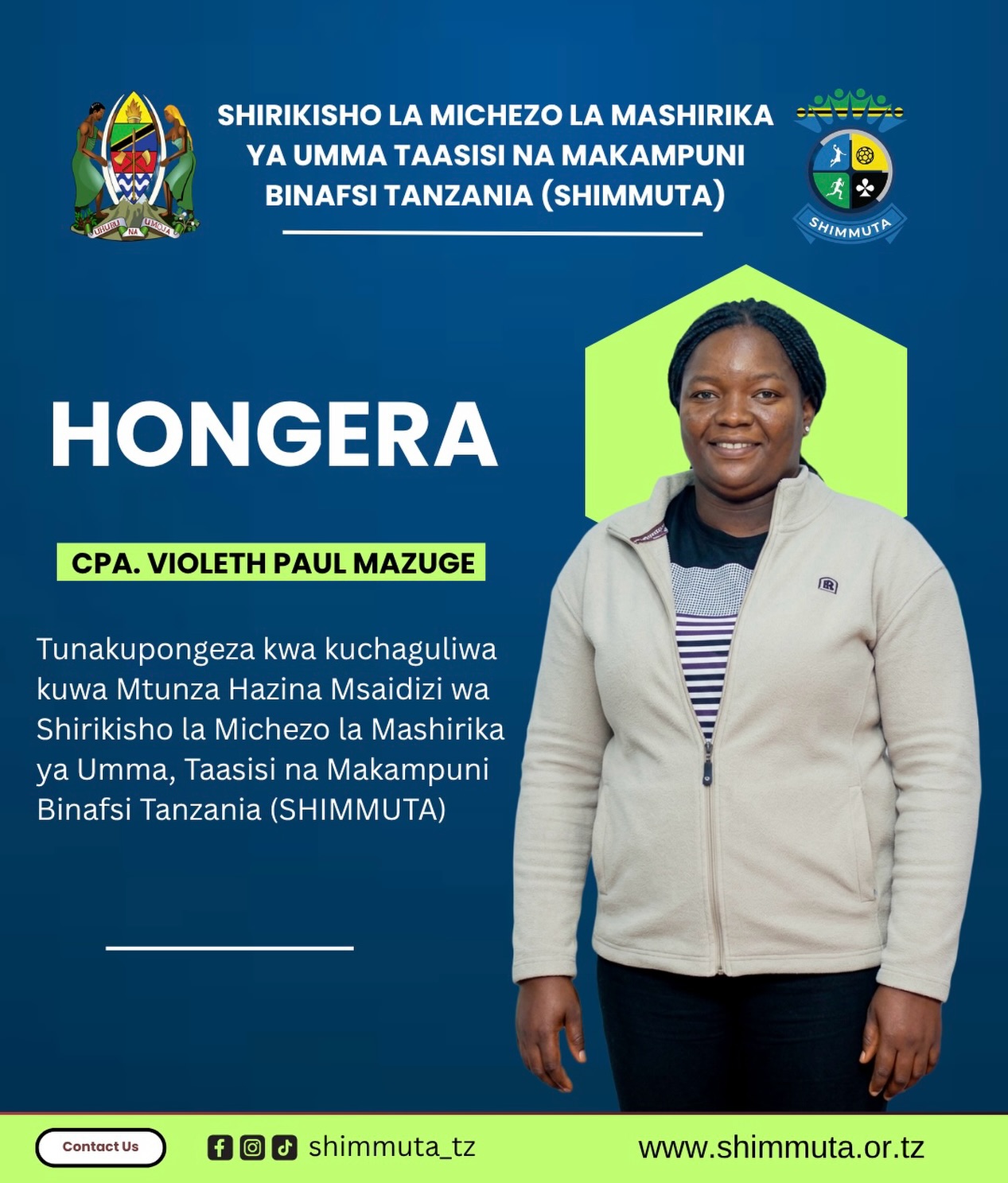 Pongezi na Heri ya Majukumu kwa Uongozi Mpya