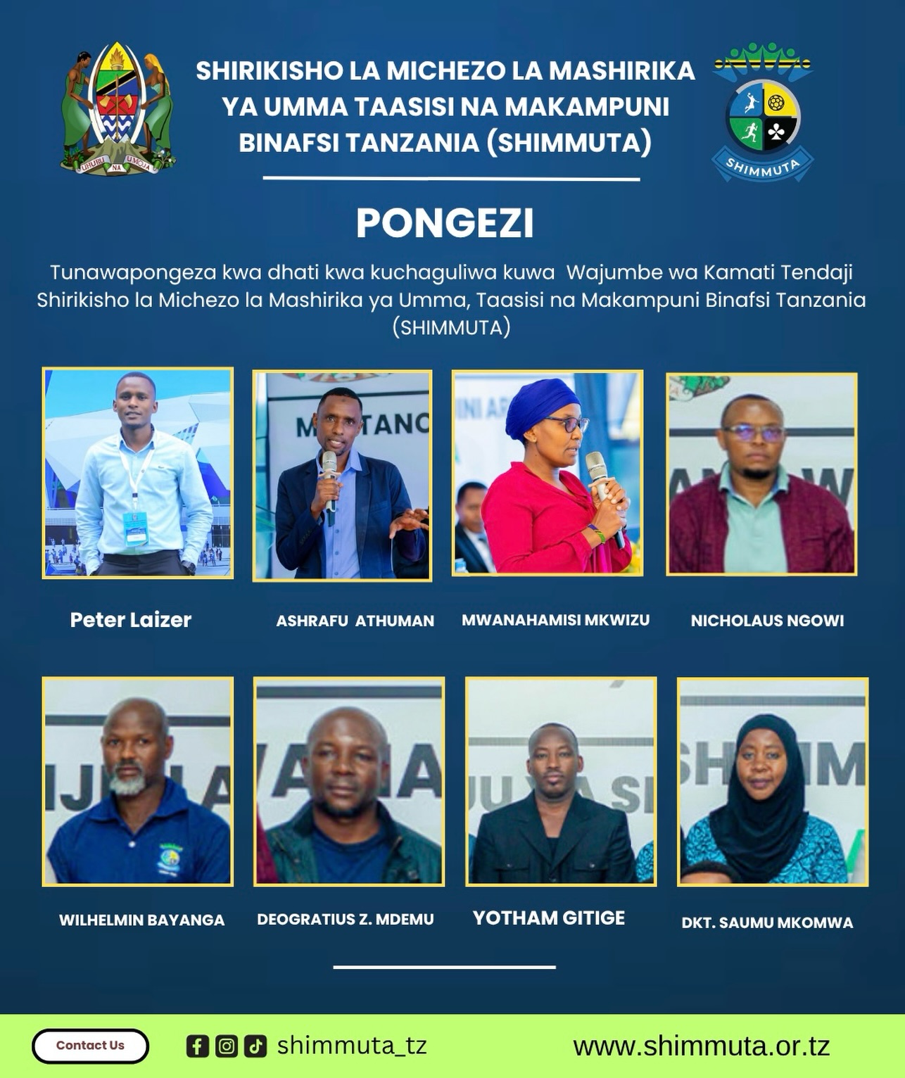 Pongezi kwa Wajumbe wa Kamati Tendaji