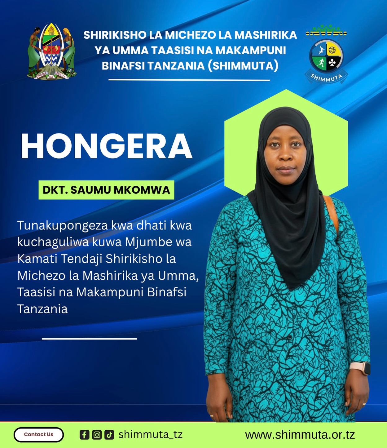 Hongera kwa Kuchaguliwa Kamati Tendaji ya SHIMMUTA